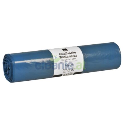 Produktfoto für ABENA Müllsack Poly-Line 100 Liter blau 50 my