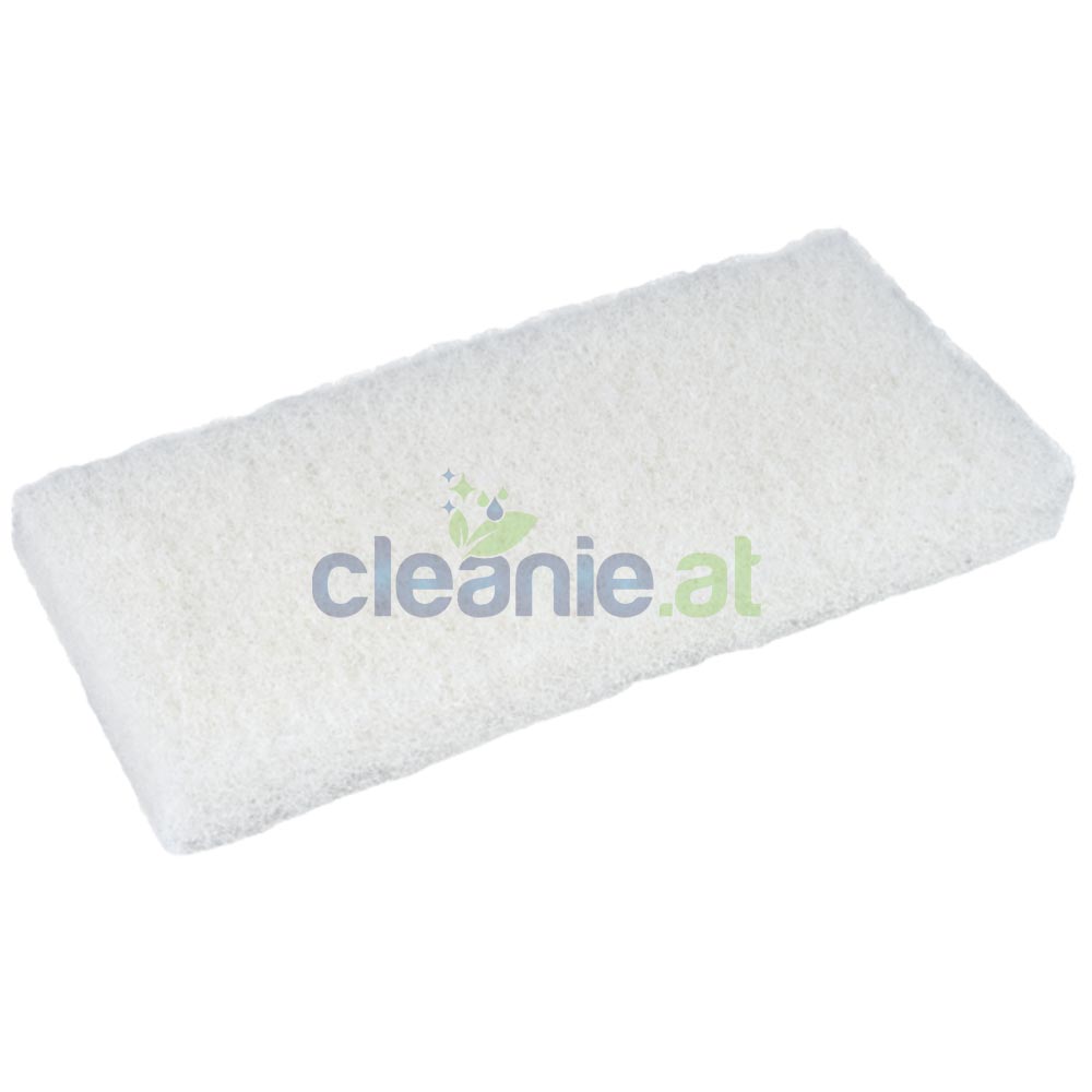 ABENA-Scheuerpad-weiss-25-AB168054 Produktfoto für ABENA Handpad dick fein weiß 25 mm