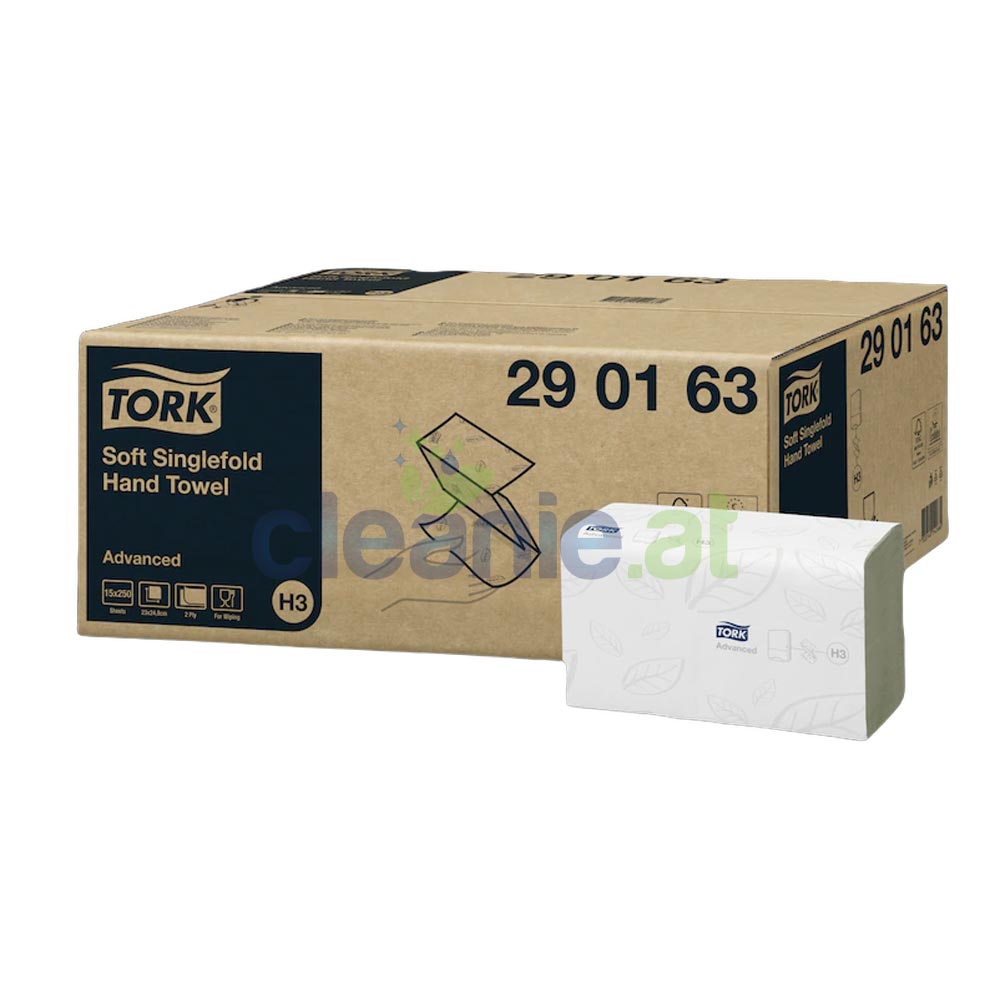 Tork-Zickzack-Handtuecher-Advanced Produktfoto für Tork Zickzack Handtücher Advanced Weiß