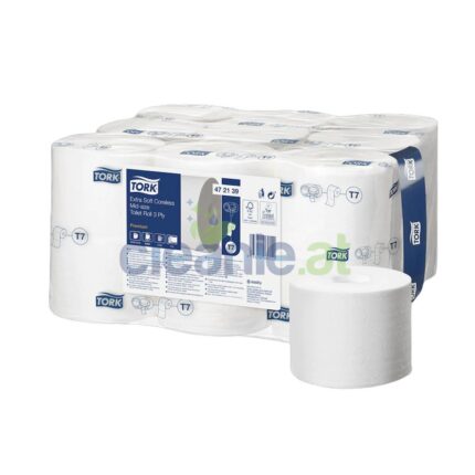 Produktfoto für Tork extra weiches hülsenloses Toilettenpapier Premium 3-lagig